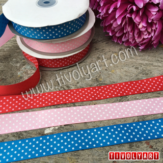 

Pita Grosgrain Polkadot uk. 2-5cm Termurah