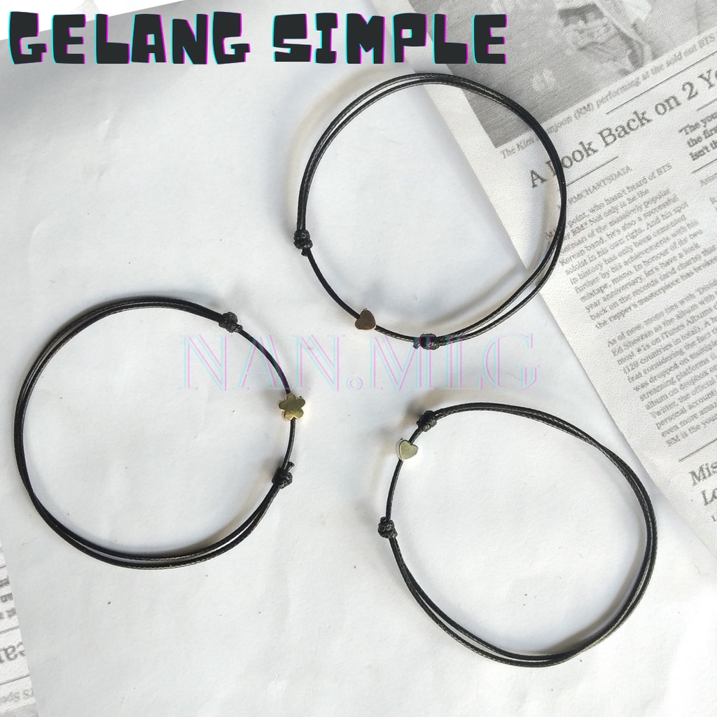 Gelang Tali Simple Beli 5 FREE 1polos