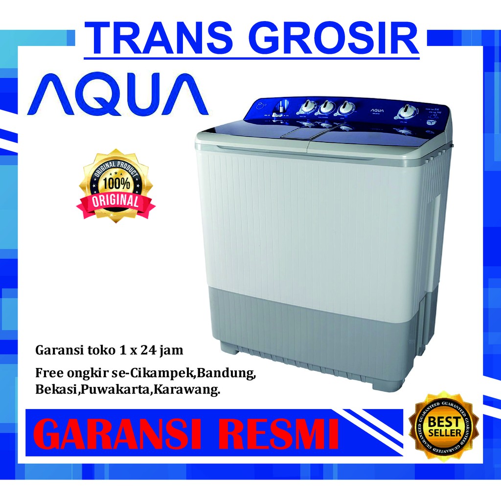 MESIN CUCI 2 TABUNG AQUA 20KG 2070
