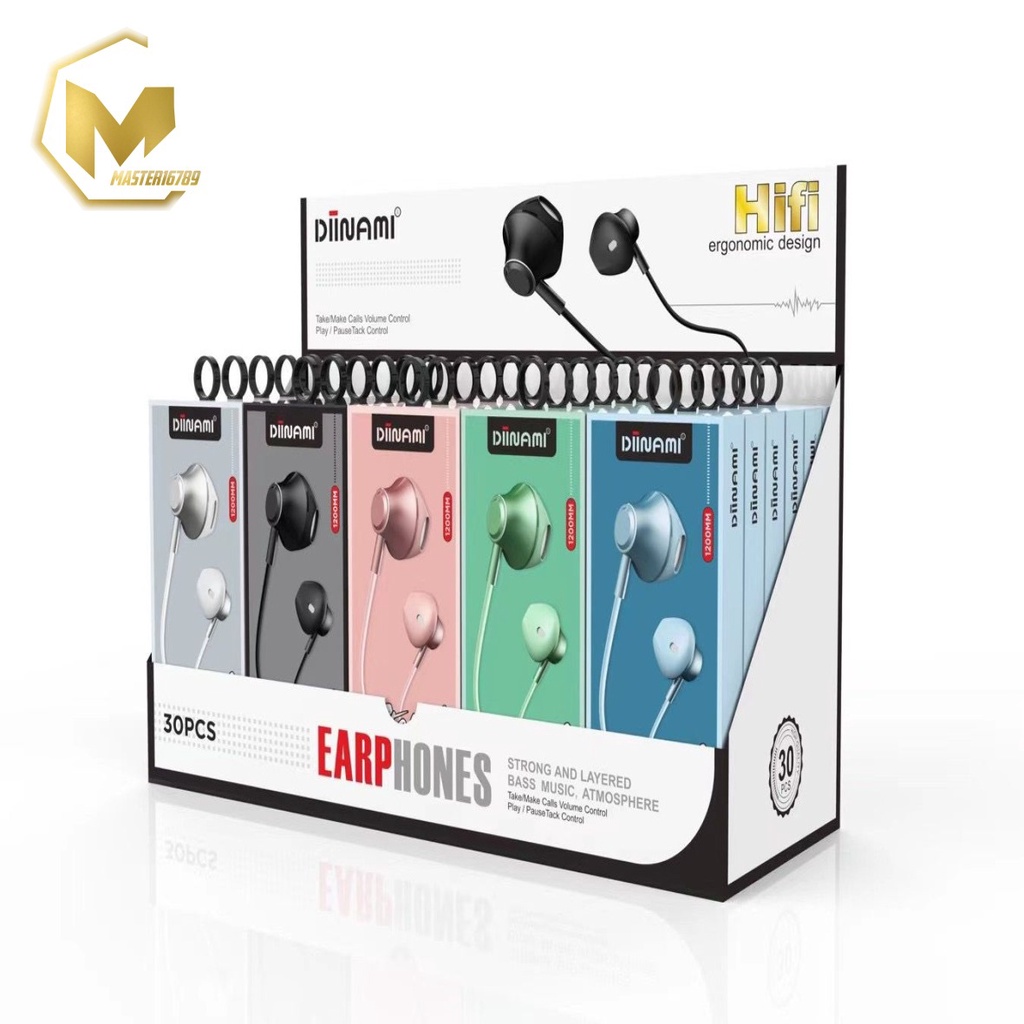 BM076 Headset earphone Hf macaron DIINAMI Z1 METAL super extra BASS for oppo Samsung vivo xiaomi MA2008