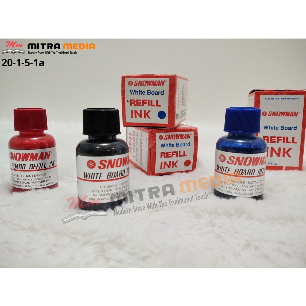 

ISI ULANG REFILL TINTA WBM BOARDMARKER SPIDOL SNOWMAN