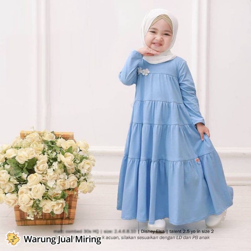 TERBARU°GAMIS ANAK  SYARI PRINCES BAHAN FOXY ADEM NYAMAN BISA MELAR BUNDA BISA COD