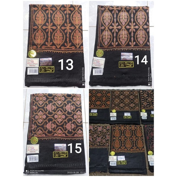 SORBAN MOTIF AKAR RANTING HABIB BAHAR KASHMIR HITAM