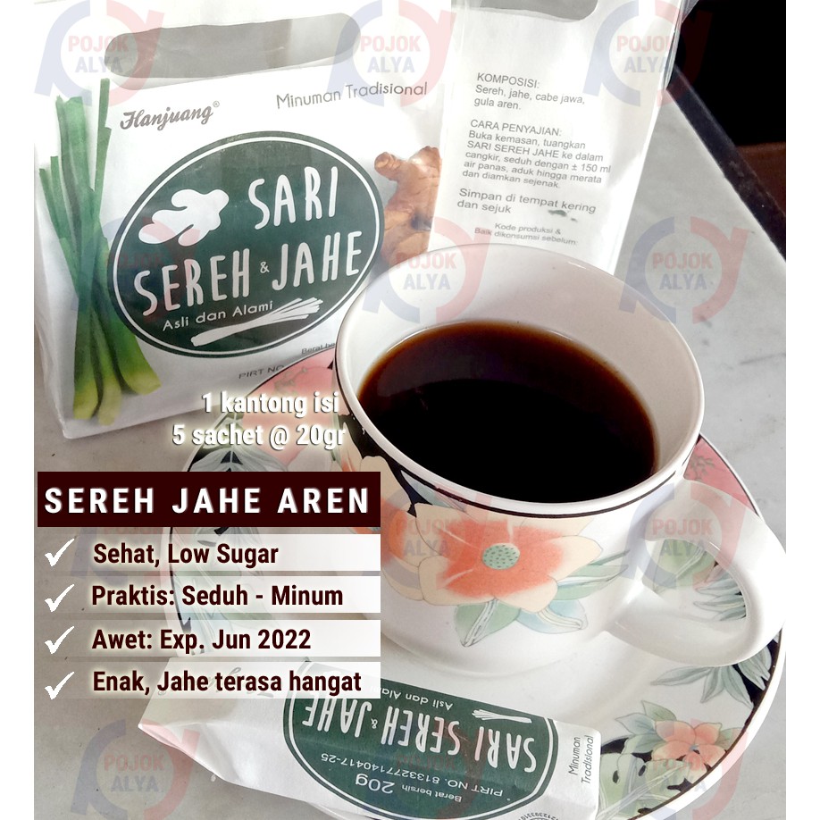 

Sari Sereh Jahe Aren Hanjuang 5 sachet @ 20gr