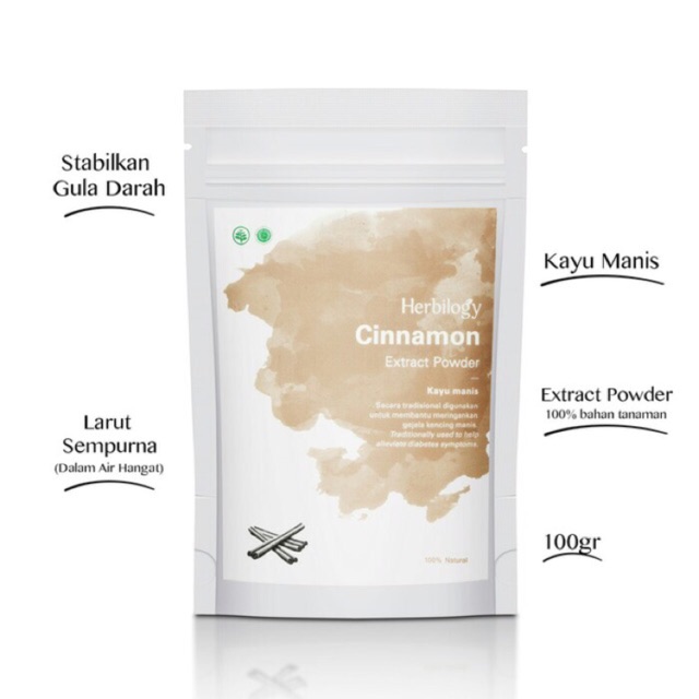 

Herbilogy Cinnamon (kayu manis) extract powder