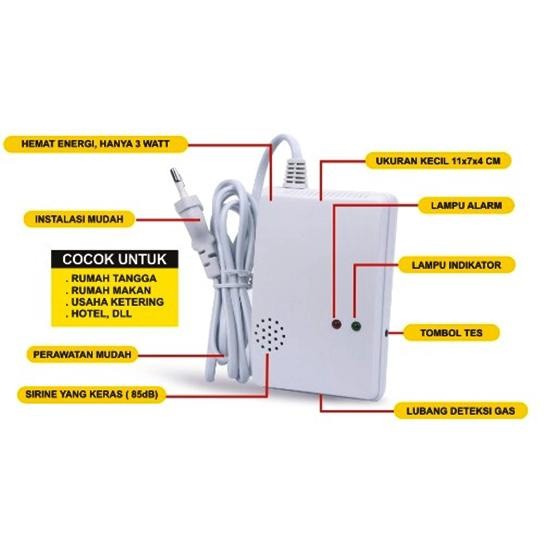 ALARM KEBOCORAN GAS ELPIJI / ALARM BOCOR LPG / ALARM BAU GAS