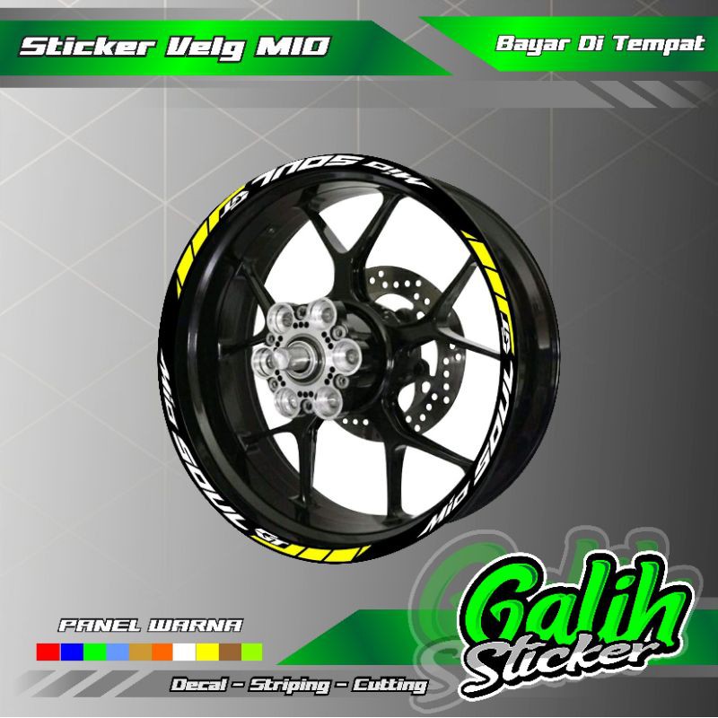 Sticker velg Mio soul GT - Sticker Motor Mio Soul GT Terlaris