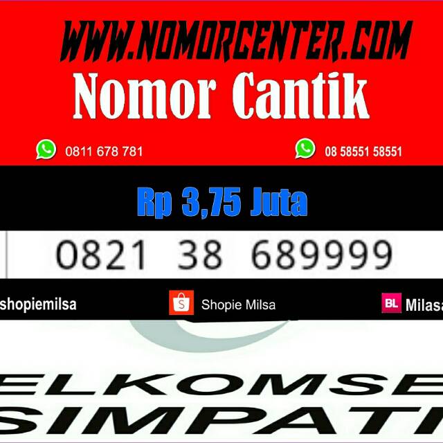 Simpati kwartet 9999 langka