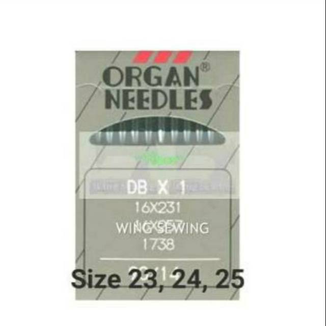 DBX1 DPX5 ORGAN NEEDLES Jarum Mesin Jahit Industri Size 23 24 25