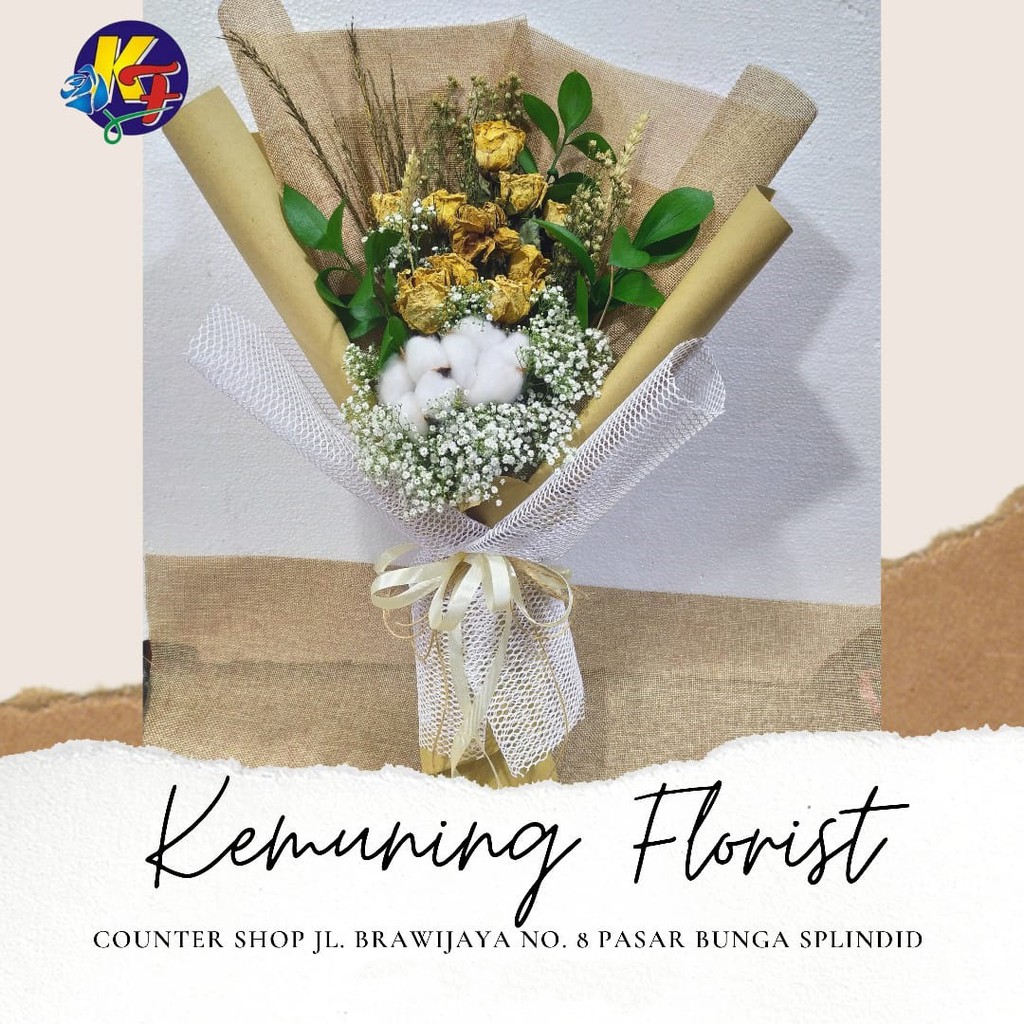 dried flower/ buket dried flower/ buket bunga kering/ bunga kering (Kode HBD 03)