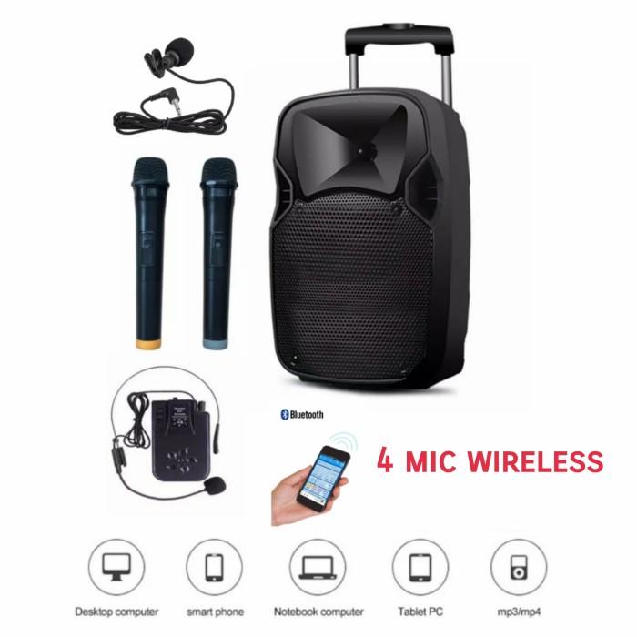 Speak | Aiwa Bluetooth Speaker Meeting 15 Inch Pengajian Portable Trolley Roda