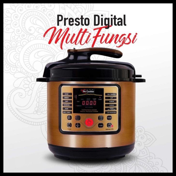 Recooker Presto Digital Multi Fungsi 16 Menu Praktis Bahasa Indonesia
