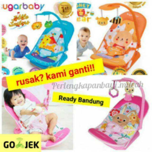 Sugarbaby 1st Class Infant Seat-Kursi Bayi-kursi lipat bayi INFANT SEAT SUGARBABY FOLD UP Bouncer Bayi Sugar Baby Infant Seat with Toy rossie Rabbit kasur bayi