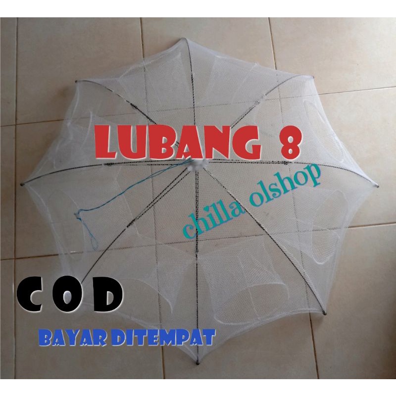 Bubu jaring lubang 8/bubu payung ikan/bubu hexagonal/perangkap ikan/jebakan ikan/bubu 8