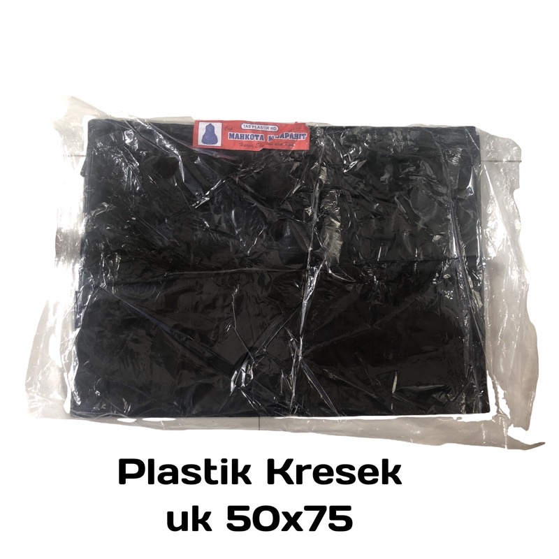 Kantong Plastik Jumbo Tebal Hitam Uk 50 / Kantong Kresek