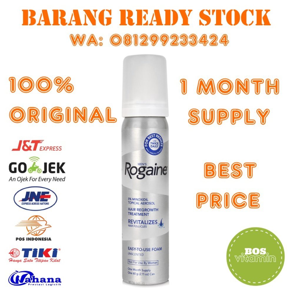 Promo Rogaine Foam Minoxidil Topical Aerosol Diskon