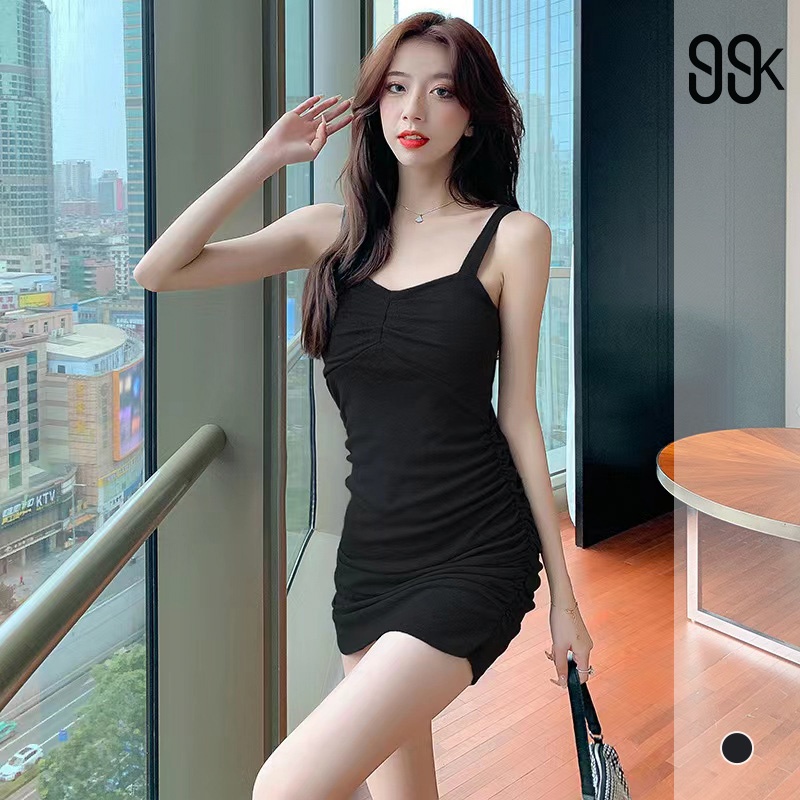 Women Sleeveless Bodycon Mini Dress Wanita Tanpa Lengan 1424 (S-XL)