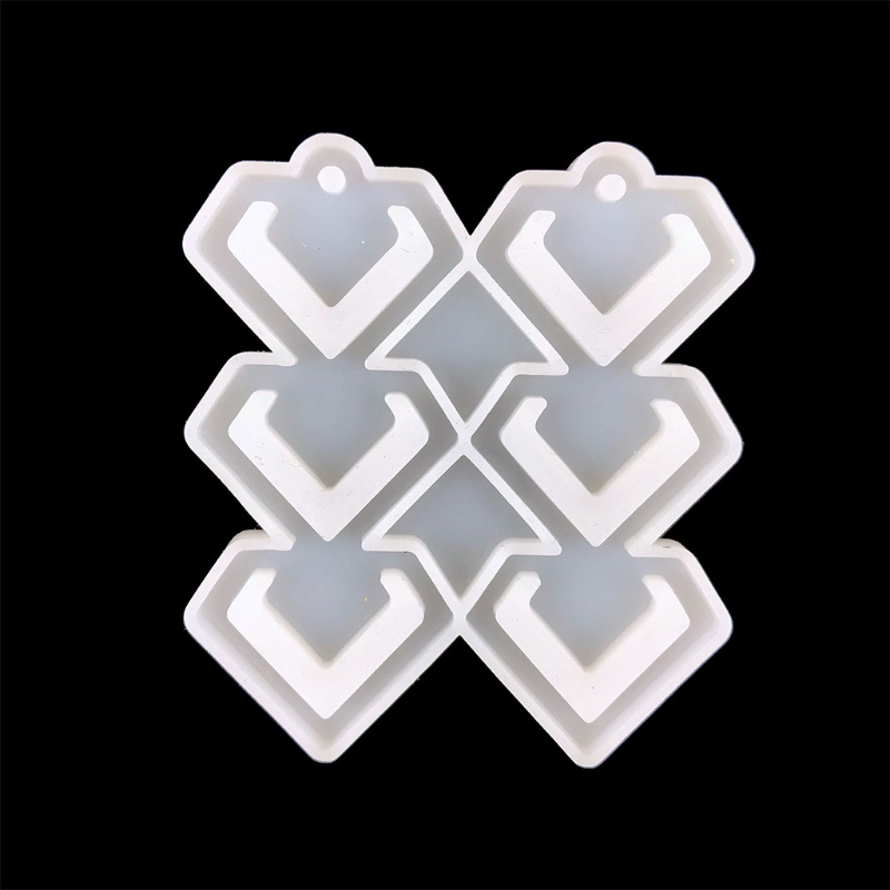 Siy Cetakan Resin Epoksi Bentuk Hati Bahan Silikon Untuk Perhiasan Anting Wanita