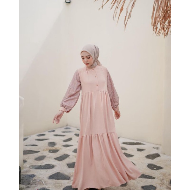 AZMA LONG DRESS - DRESS BRUKAT KONDANGAN WANITA REMAJA MUSLIM KEKINIAN - BAJU GAMIS HITAM WANITA TERBARU 2022 – GAMIS BRUKAT ANAK PEREMPUAN – DRESS KOREA – DRESS IMPORT – DRESS PESTA – DRESS BUSUI – DRES – PAKAIAN WANITA