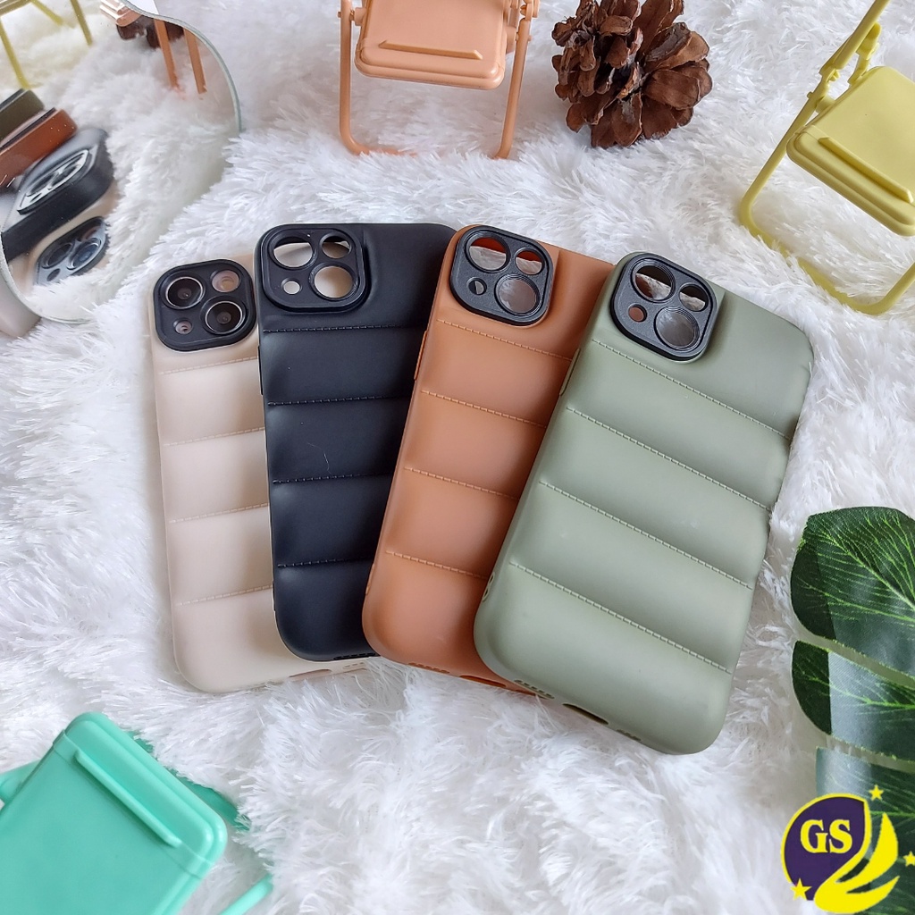 Case Puffy Bantal iPhone 14 Pro Max 14 Plus iPhone 13 13 Pro 13 Pro Max 13  Mini 12 12 Pro 12 Pro Max 12 Mini PUFF CASE JACKET Casing Bantal Empuk