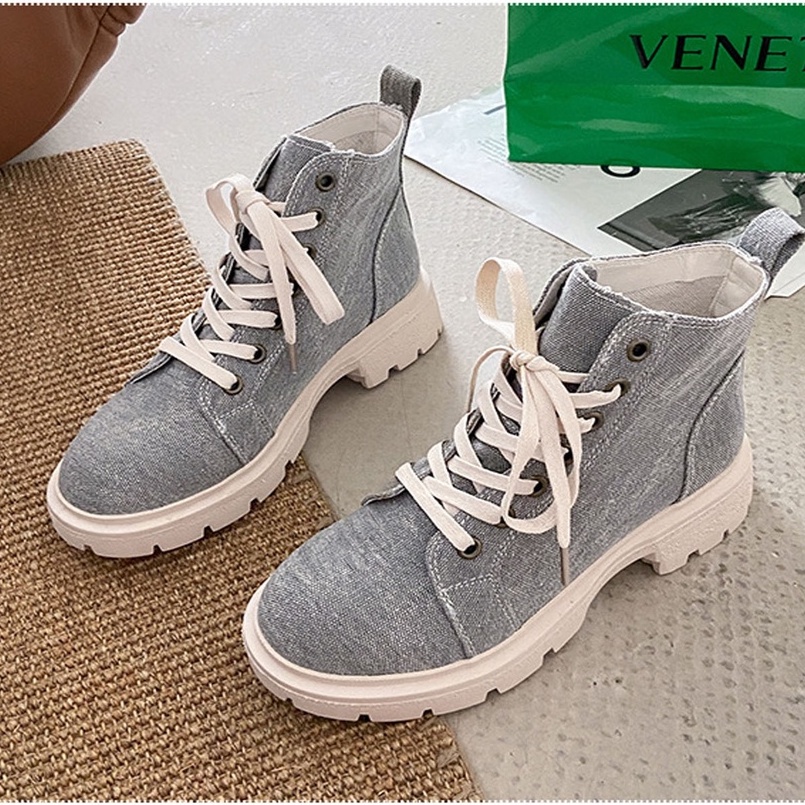 [ Import Design ] Sepatu Boots Wanita Import Boots Jeans Premium Quality ID159