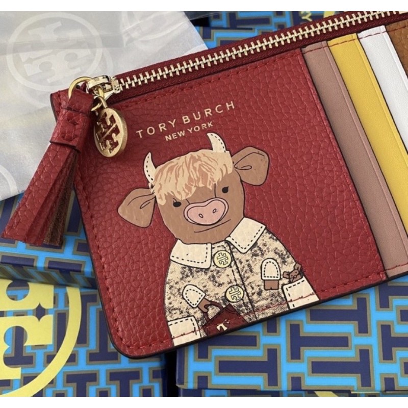 TORY BURCH CARD HOLDER RED COW EDITION