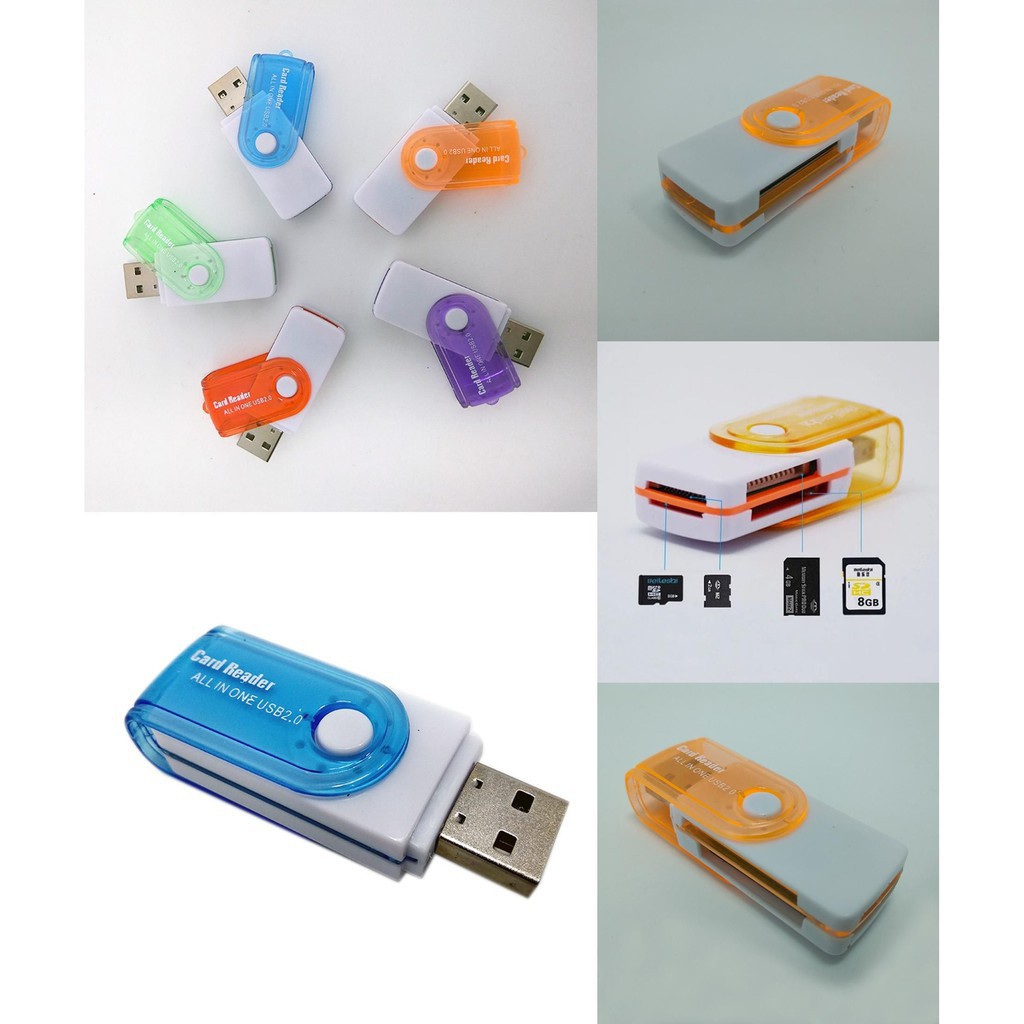 MEMORY CARD READER 4in1 USB ALL IN ONE CARD READER / KONEKTOR MEMORI CARD - 1 PC