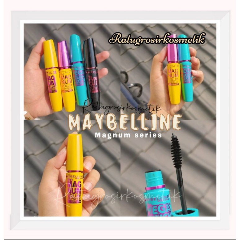 [ECER]MASKARA MAYBELLINE MAGNUM SERIES LONGLAST WATERPROOF RANDOM