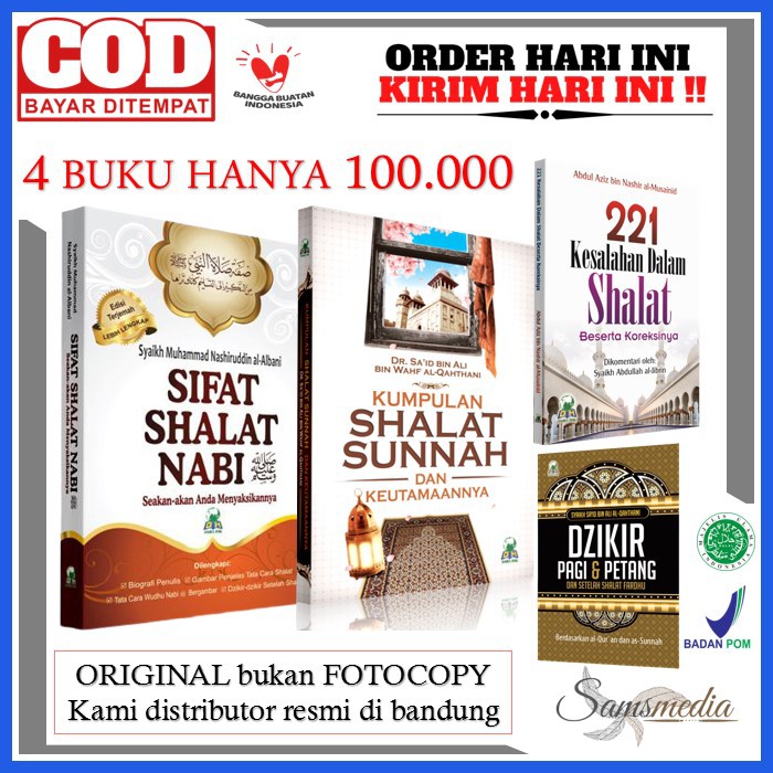 (BISA COD) PROMO Buku Paket Shalat Nabi Edisi Lengkap Sifat Tata Cara Shalat Sesuai Tuntunan Nabi