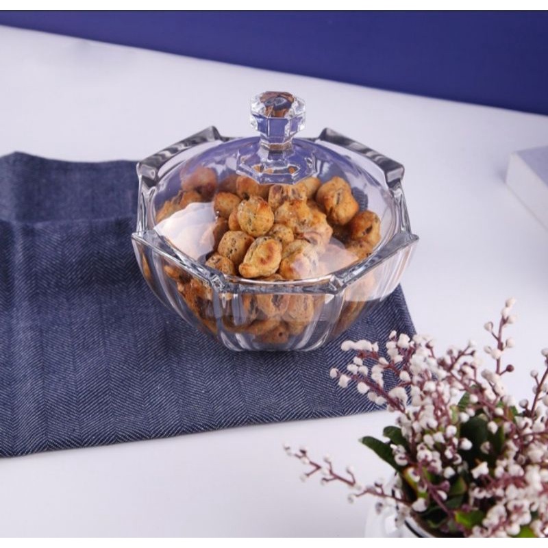 Capodimonte /Tempat Permen/Candy Pot kaca