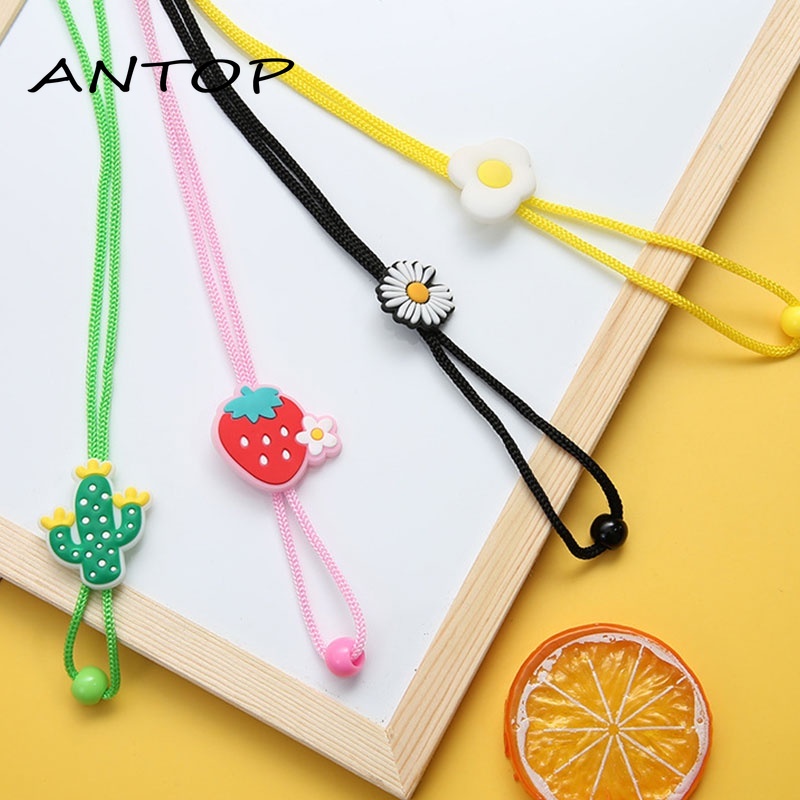 Kalung Masker Anak Rantai Topeng Buah Kartun Lucu Lanyard Topeng Anak Aksesoris Anti Hilang Yang Bisa Disesuaikan ANTOP