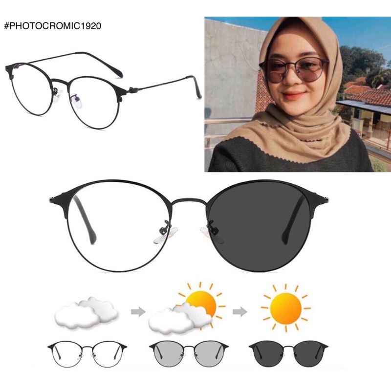 (TERMURAH) KACAMATA PHOTOCROMIC 1920 KOREA murah (Anti radiasi minus)