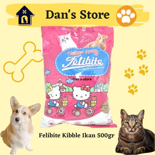 Felibite Kibble Ikan 500gr - Dryfood Cat Extract Yucca Penetral Bau Pup