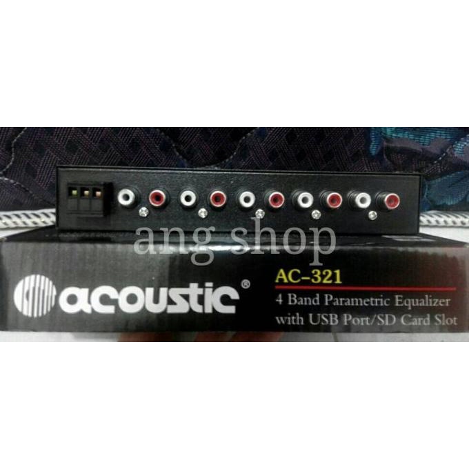READY NEW Car Audio Pre Amp Preamp Equalizer Mobil Acoustic AC-321 AC321 AC 321 |TERLARIS