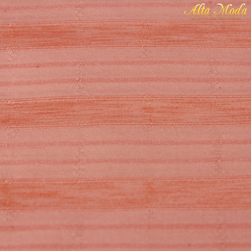 

Alta Moda Jacquard Mix Cantaloupe Orange Pattern Shadow Stripe (1M)