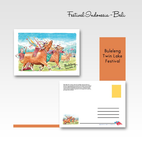 Kartu Pos / Postcard Festival Indonesia - Bali