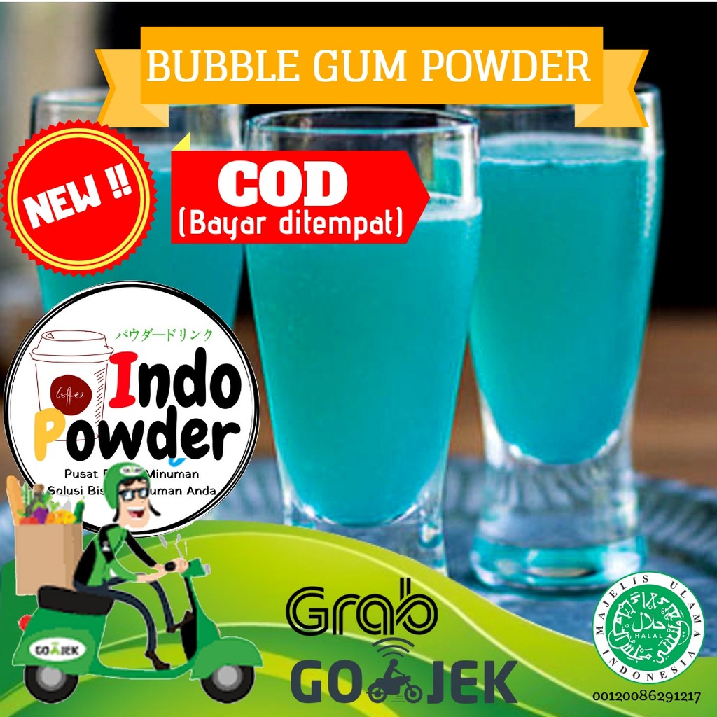 Powder Bubble Gum 1Kg / Bubble Gum Powder 1Kg / Bubuk rasa Bubble Gum 1Kg / Bubuk Minuman Bubble Gum