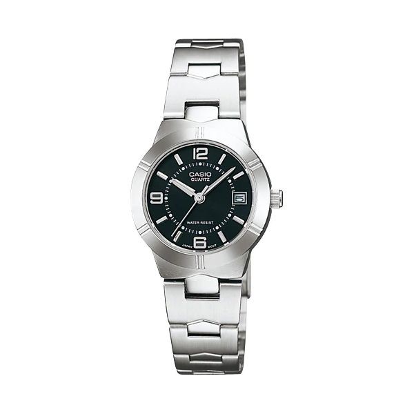 JAM TANGAN WANITA CASIO LTP-1241D-1A ORIGINAL - LTP1241D SILVER HITAM