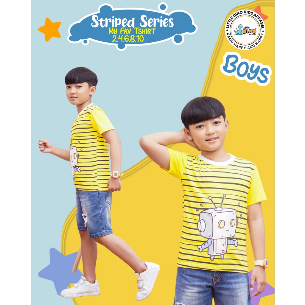 TSHIRT Stripes anak anak by Little dino | DUO KRUCILS