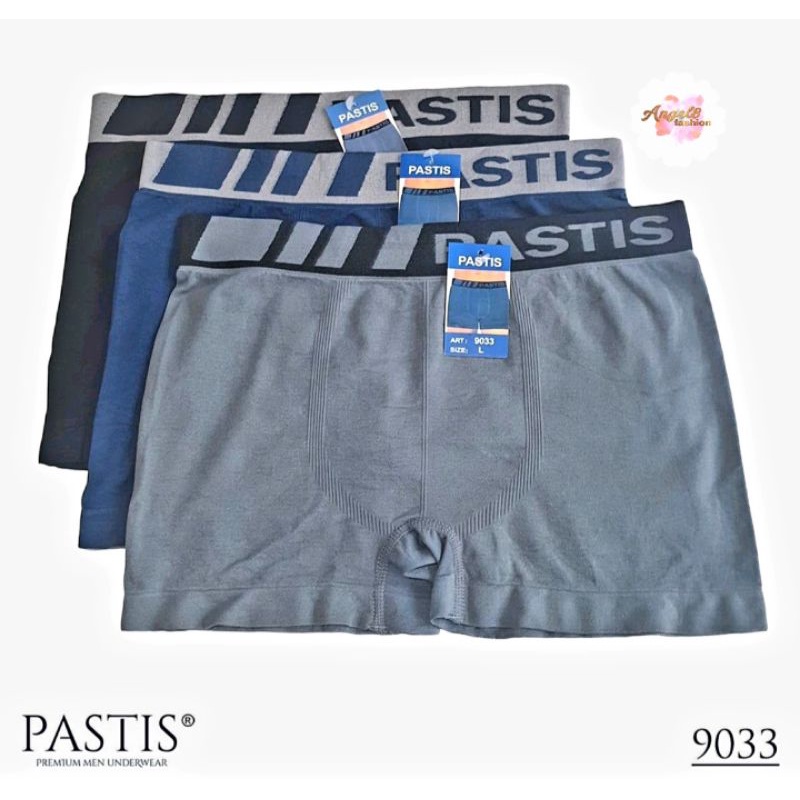 3 PCS CD BOXER PRIA PASTIS 9033/CELANA DALAM PRIA PASTIS BOXER PREMIUM9