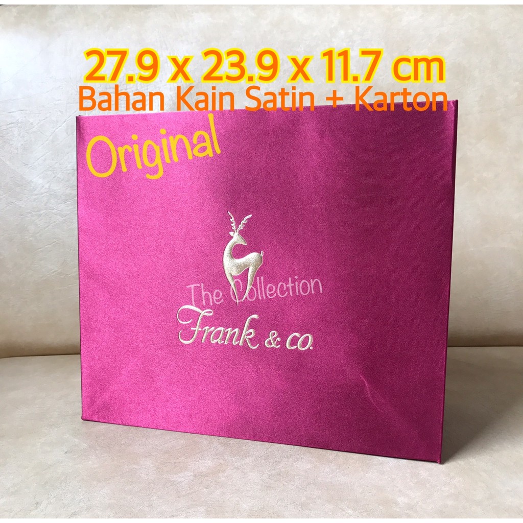 

KAIN SATIN Frank n co Paper Bag Original Tas Karton Perhiasan Diamond