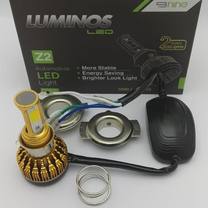 Lampu Depan LED Luminos Z2 2 Warna Putih Kuning Semua Motor | Lampu Motor