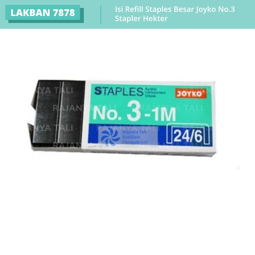 

Isi Refill Staples Besar Joyko No.3 Stapler Hekter