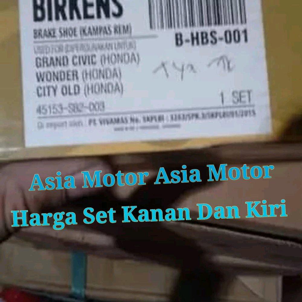 Kampas Rem Belakang Honda Wonder Civic Nova Civic LX Grand Civic Brakeshoe Wonder Civic Nova Civic