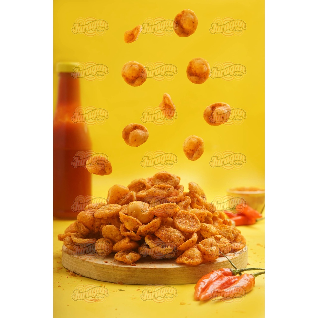 CIMOL GARING PEDAS 250 gram snack kiloan makanan ringan jajanan cemilan camilan pedas asin gurih murah