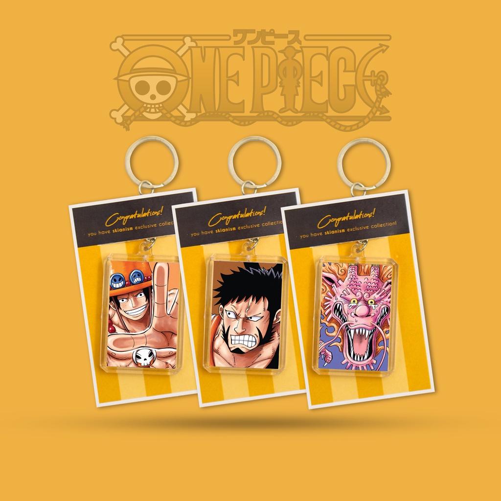 Keychain/Gantungan Kunci Anime One Piece Character Wano Version | Ganci Anime