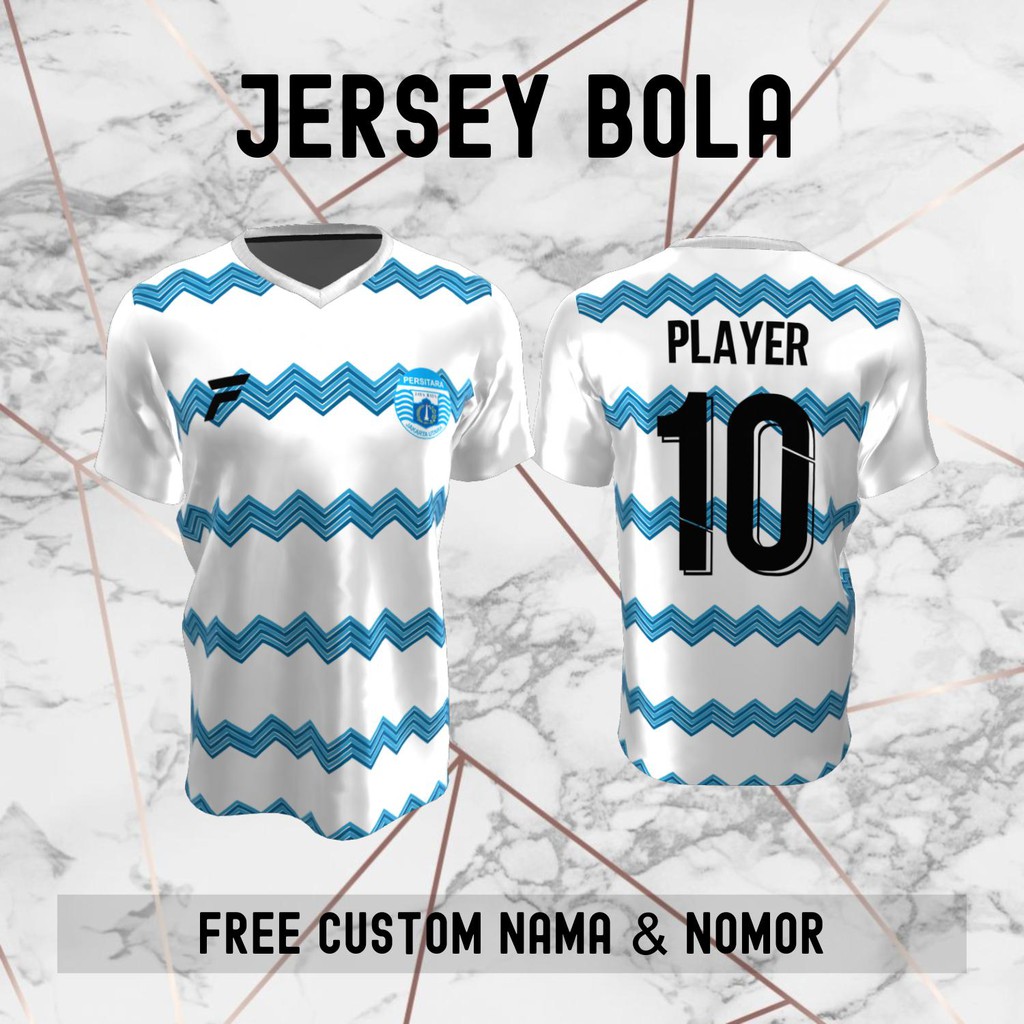 Jersey Persitara Jakarta Utara Klub Bola Baju Kaos Custom Nama dan Nomor Punggung - 329