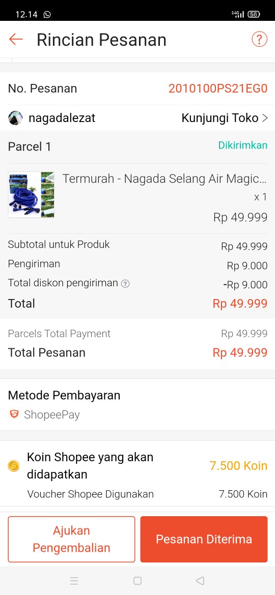 Termurah - Nagada Selang Air Magic Hose 30m