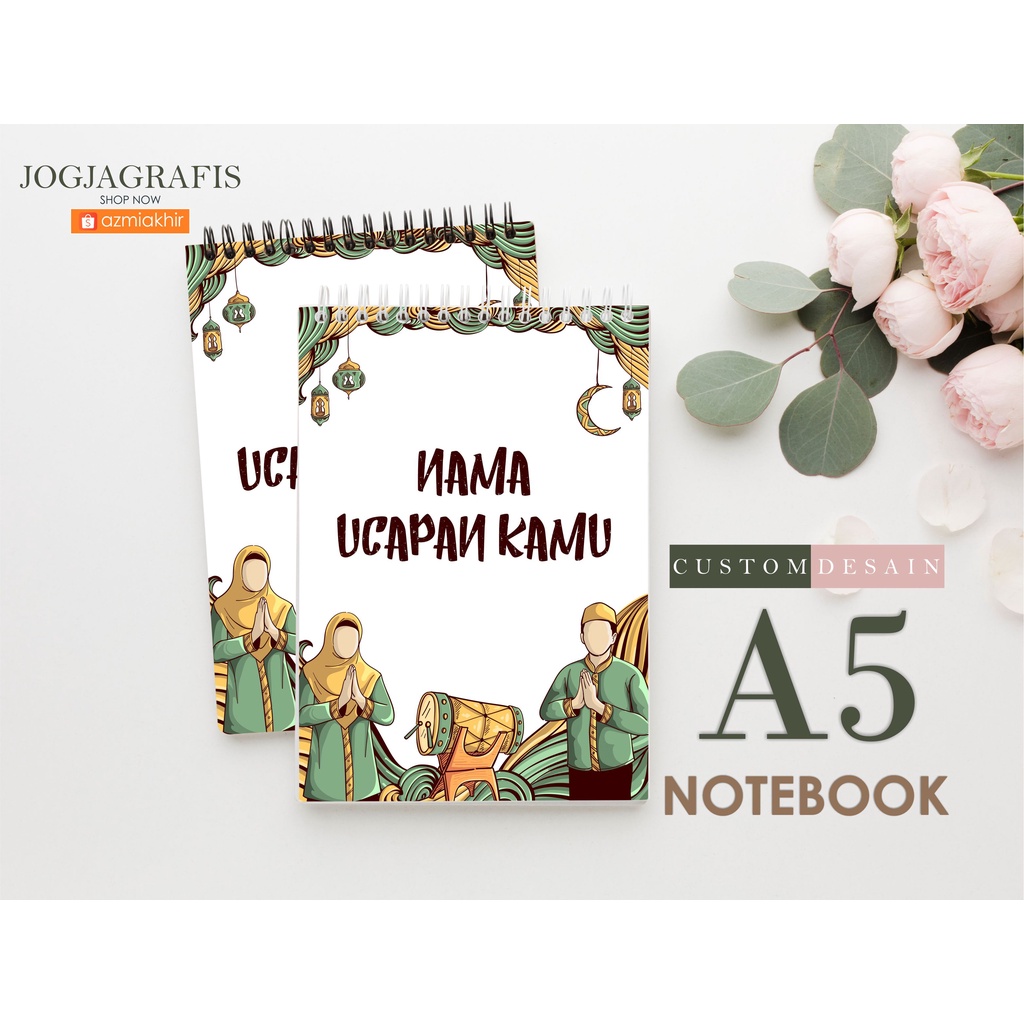 

Notebook / Buku Tulis A5 Ramadhan Custom Desain [ minimal order 2pcs ]