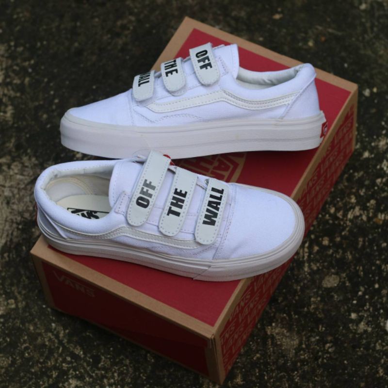 Sepatu Vans Oldskool Velcro. Ukuran 36-43. Grade Ori